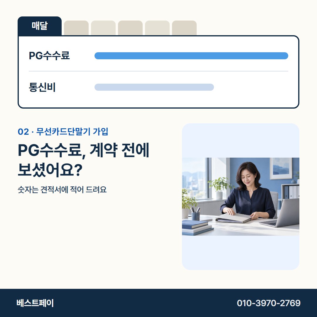 무선카드단말기 가입 PG수수료, 계약 전에 보셨어요? — 서명 전에 궁금한 돈 이야기를 아홉 쪽에 담았어요